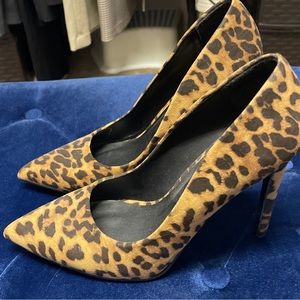 Leopard print 4.5” heels